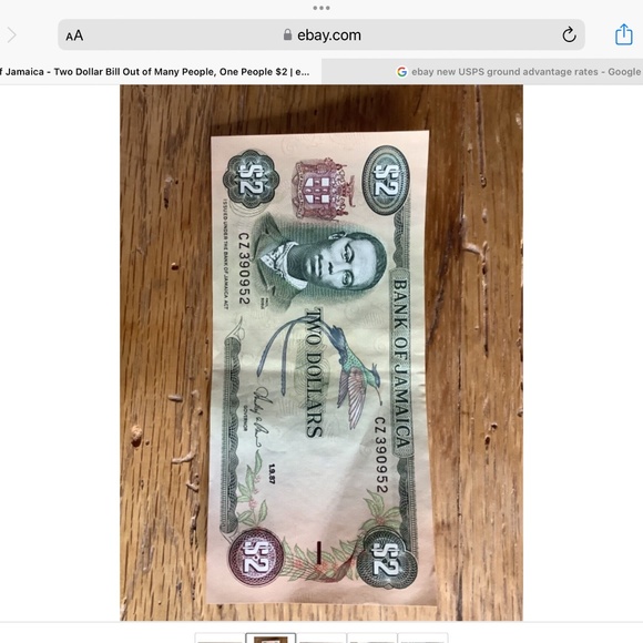Jamaica two dollar bill 1987 $2 money 87 Bob Marley One Love  Bundle only - Picture 3 of 7